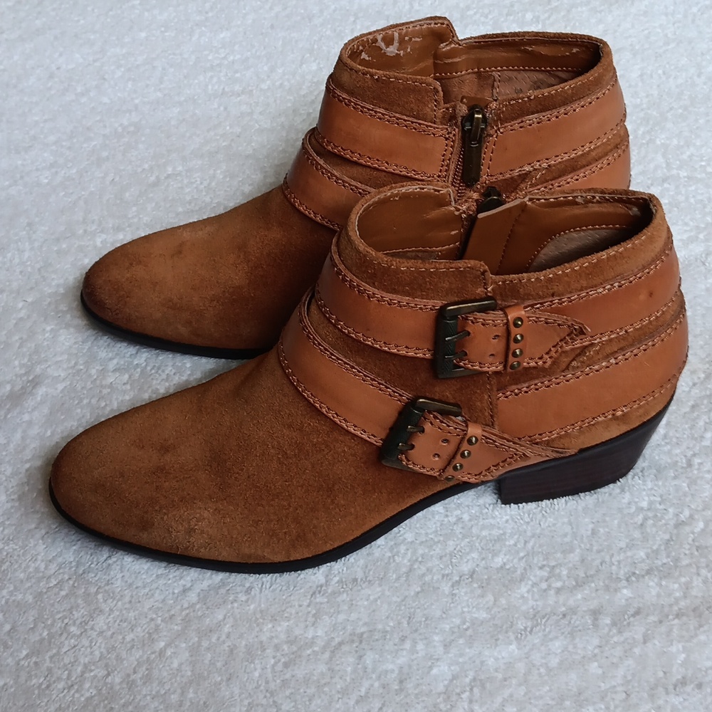 Sam Edelman Suede Zip Booties